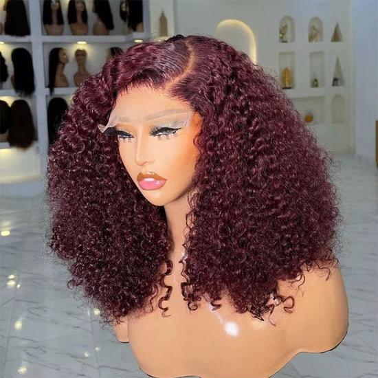 Burgundy Queen Curl Wig