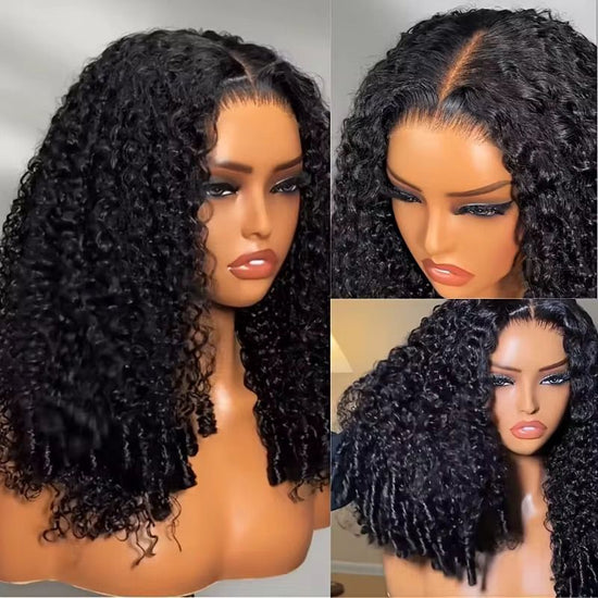 Burmese Curly Hair Wear Go Glueless Human Hair Wigs With Adjustable Strips